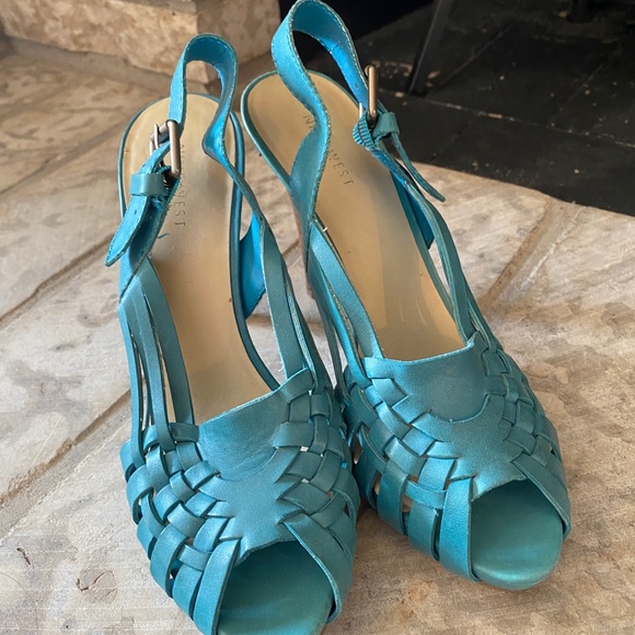 Nine West leather heel Sz 8 - Picture 3 of 7